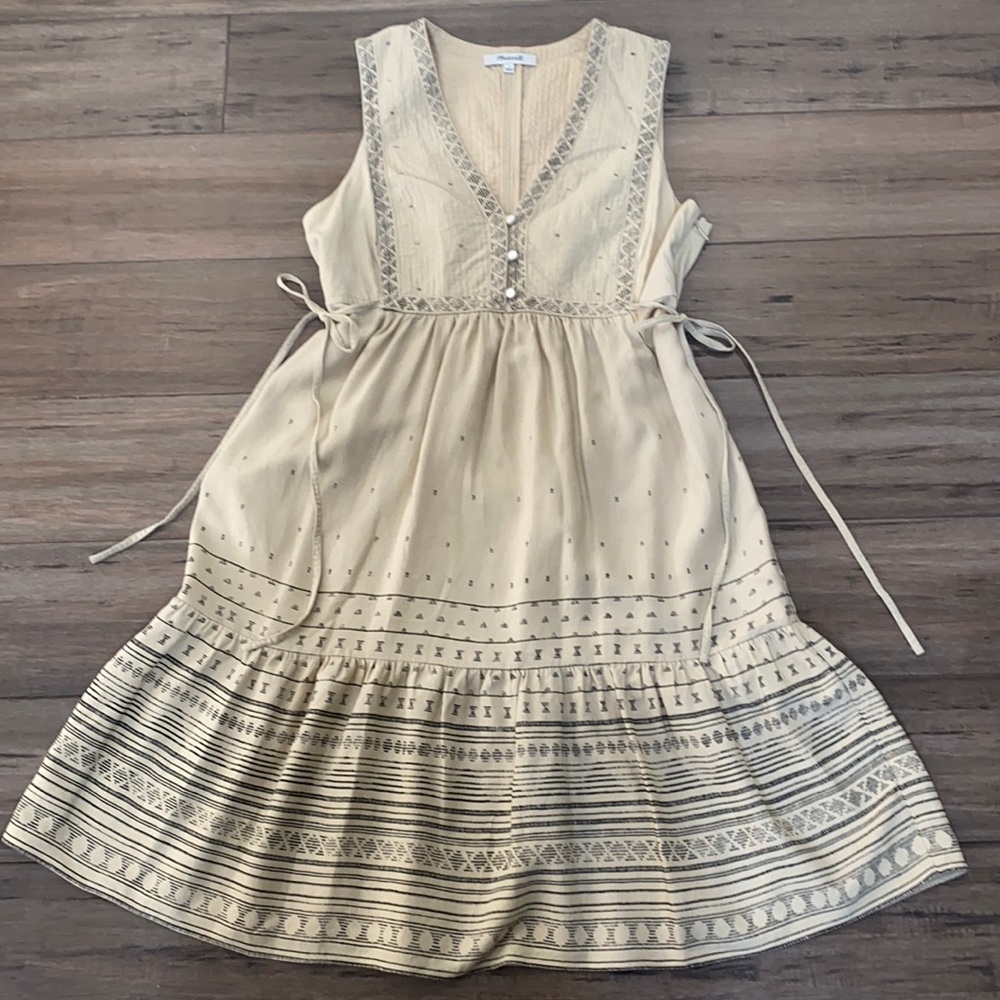 Madewell Quilted side-tie Dress in Moroccan Desert - Picture 4 of 12